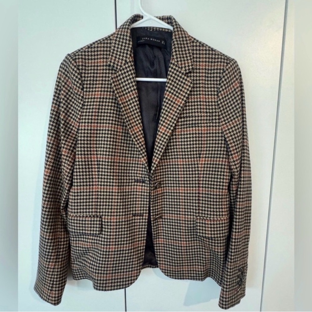 Zara Houndstooth blazer